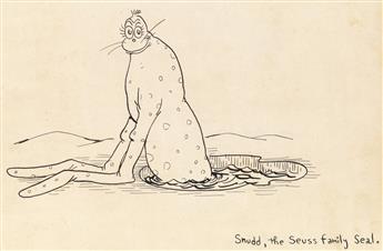 (CARTOONS.)  DR. SEUSS. [THEODOR GEISEL.] Snudd, the Seuss family Seal.
